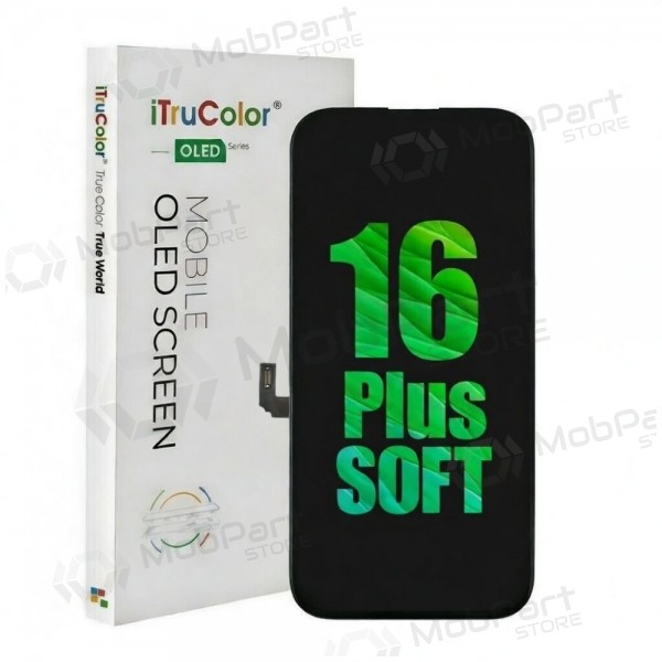 Ekranas für iPhone 16 Plus su lietimui jautriu stikliuku Premium OLED (with Removable IC)