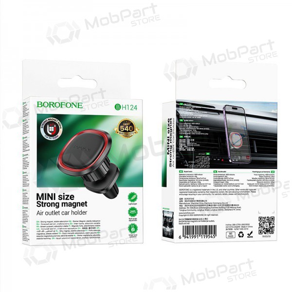 Halterung für Autotelefon Borofone BH124 (air vent) Schwarz