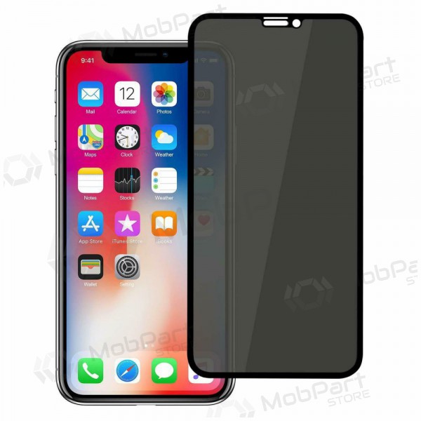 LCD apsauginis stikliukas Full Privacy Apple iPhone 16 Plus Schwarz