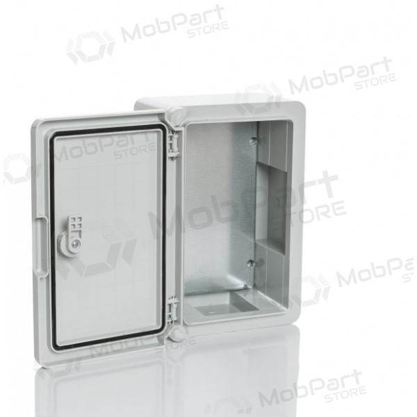Plastikinė dėžė Plastim PP3021 (800x600x260, Grau, IP65, IK08)