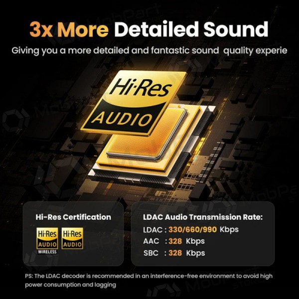 Kabelloss ausinės Ugreen HiTune H6 Pro Active Noise-Cancelling Earbuds (35873)