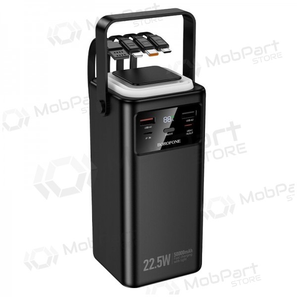 externe Batterie Power Bank Borofone BJ65A 22.5W 50000mAh Schwarz