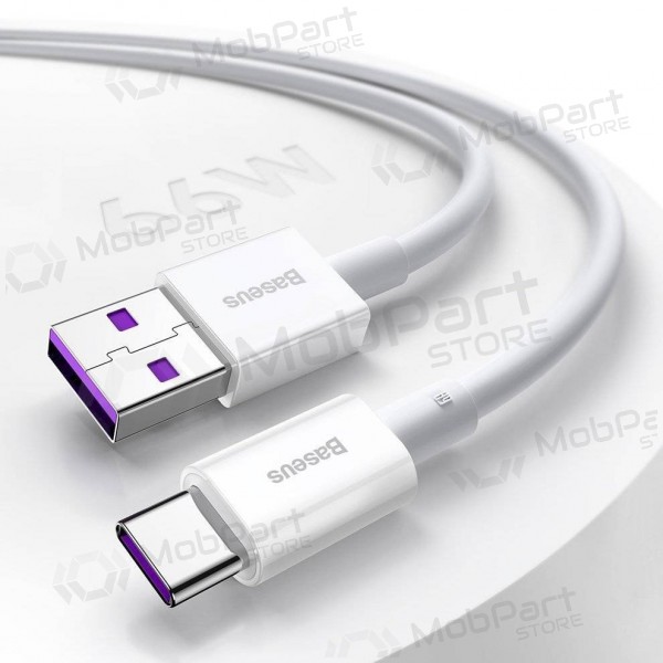 USB Kabel Baseus Superior iš USB į Type-C 66W 2.0m Weiß CATYS-A02