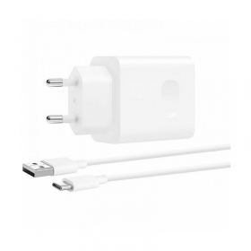 Ladegerät original Huawei CP404B SuperCharge 22.5W + Kabel Type-C 1m im Paket Weiß