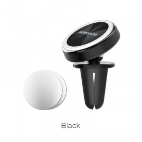 Automobilinis Universal telefono laikiklis Borofone BH6, mounted on ventilation grilles, magnetic, Schwarz