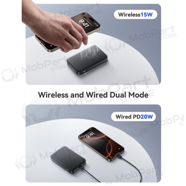 externe Batterie Power Bank Joyroom JR-PBM12 22.5W Magnetic Wireless 10000mAh Schwarz