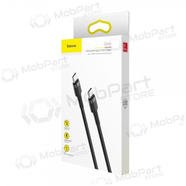 Kabel Baseus Cafule PD Type-C - Type-C 3.0A 60W (Grau-Schwarz) 1.0m CATKLF-GG1