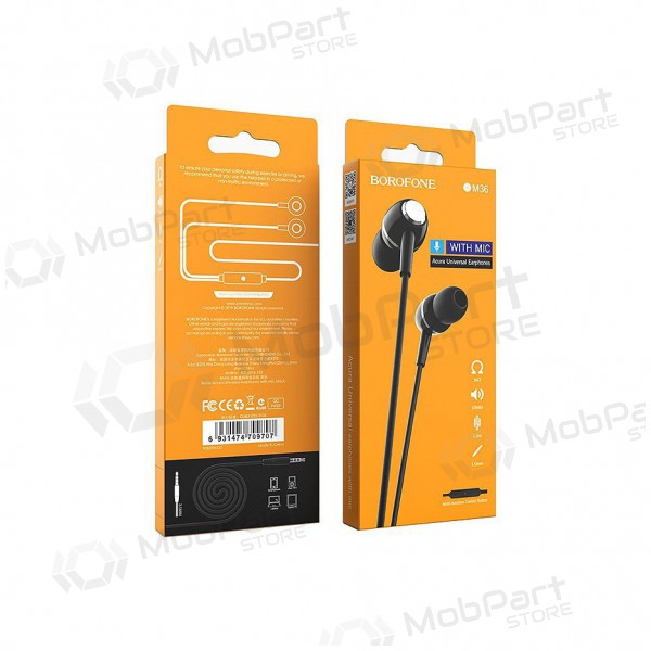 Freisprecheinrichtung Borofone BM36 3,5mm (Schwarz)