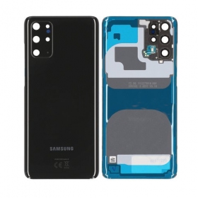 Samsung G985 / G986 Galaxy S20 Plus Rückseite Akkudeckel Schwarz (Cosmic Black) (gebraucht grade B, original)