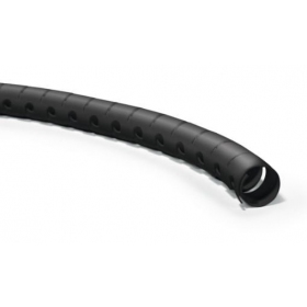 Vamzdis spiralinis kabelių apsaugai su įrankiu kabelių įvedimui D16 Hellermann Tyton HWPP16 (RITĖ 25m , Schwarz)