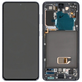 Samsung Galaxy S21 5G Display (Grau) (mit Rahmen) (original)