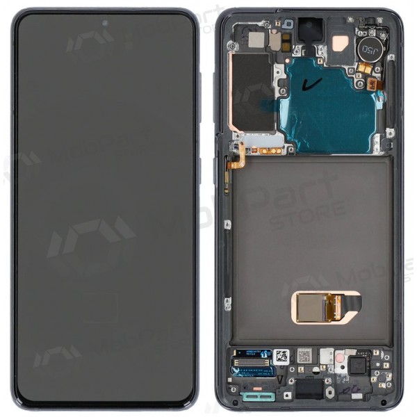 Samsung Galaxy S21 5G Display (Grau) (mit Rahmen) (original)