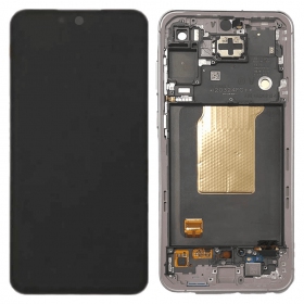 Samsung Galaxy A55 Display (Awesome Lilac) (mit Rahmen) (original)