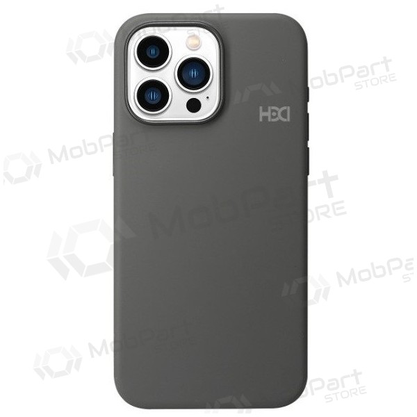 Handyhülle HDD Silicone MagSafe Case Apple iPhone 17 tamsiai Grau