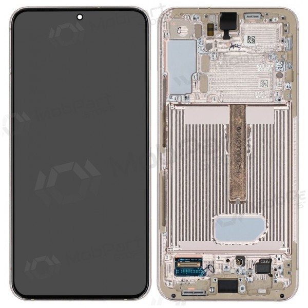 Samsung Galaxy S22+ Display (Weiß / Hellblau) (mit Rahmen) (original)