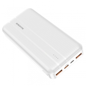 externe Batterie Power Bank Borofone BJ9A Type-C PD+Quick Charge 3.0 (3A) 20000mAh Weiß