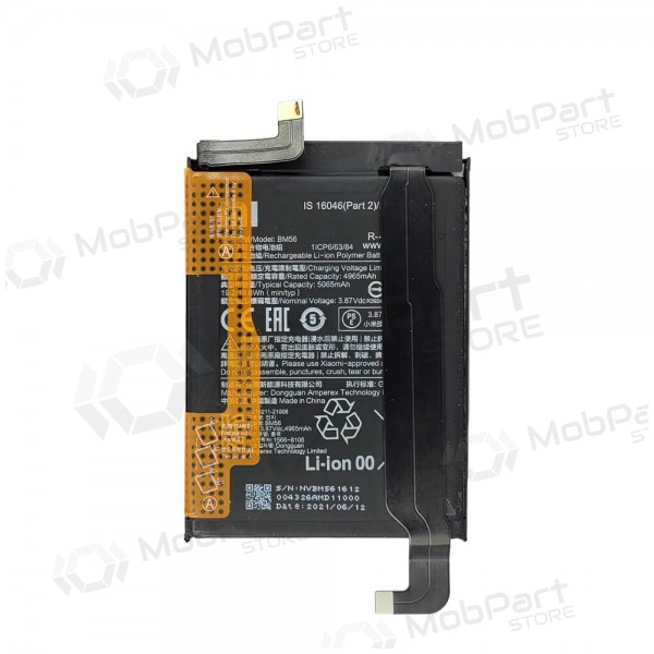Xiaomi Poco F3 GT Batterie, akumuliatorius (BM56) (original) Xiaomi Poco F3 GT Batterie, akumuliatorius (BM56) (original)