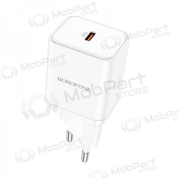 Ladegerät buitinis Borofone BN6 Type-C PD+QC3.0 20W, Weiß
