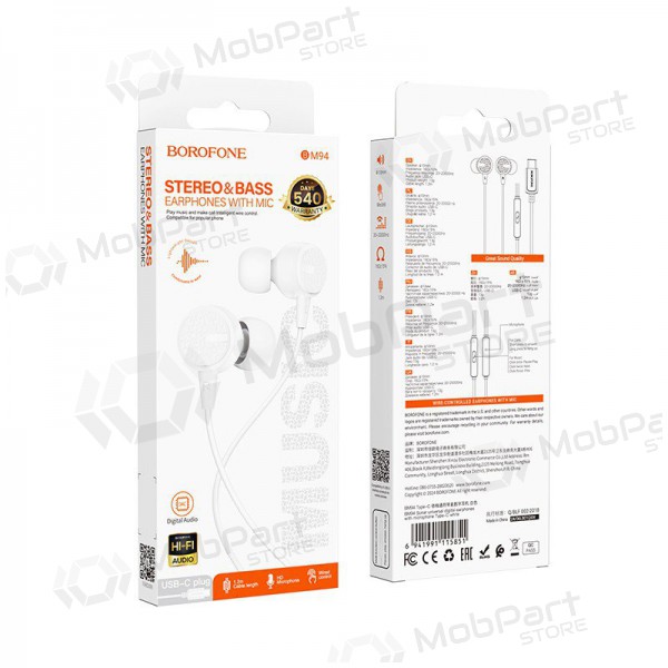 Ausinės Borofone BM94 USB-C