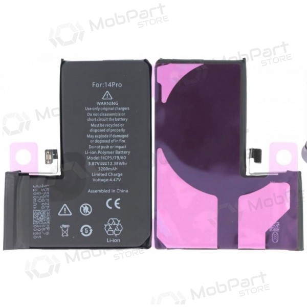 Apple iPhone 14 Pro Akku, Batterie (Ohne Pop-Up) (Premium)