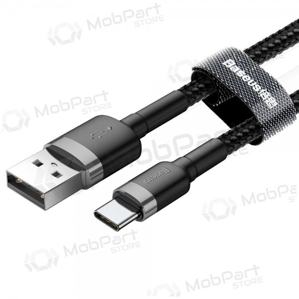 USB-C Kabel Baseus Cafule 2m 2A (Grau-Schwarz) CATKLF-CG1