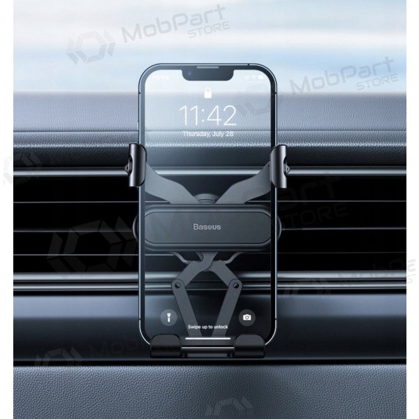 Halterung für Autotelefon Baseus mounted on ventilation grilles, magnetic, Schwarz SUWX010001