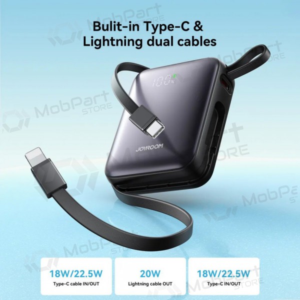 externe Batterie Power Bank Joyroom JR-PBF27 22.5W Mini 10000mAh Schwarz