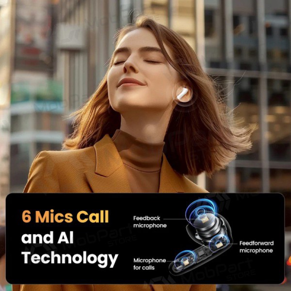 Kabelloss ausinės Ugreen HiTune H6 Pro Active Noise-Cancelling Earbuds (35873)