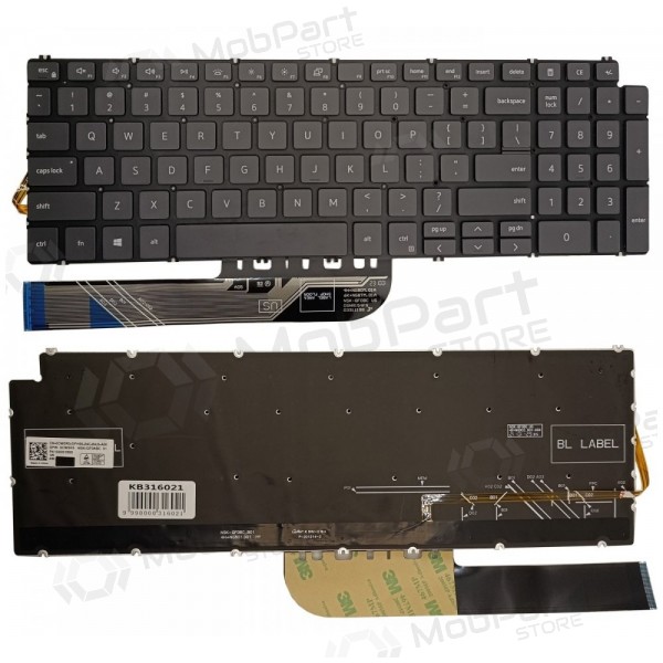 Tastatur DELL 5584, 5590, 5593, 5594, 5598, su pašvietimu, US