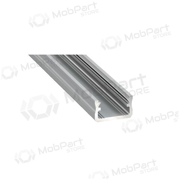 Aliuminis anoduotas profilis Lumines LED juostoms A (Grau, anoduotas, 2m)