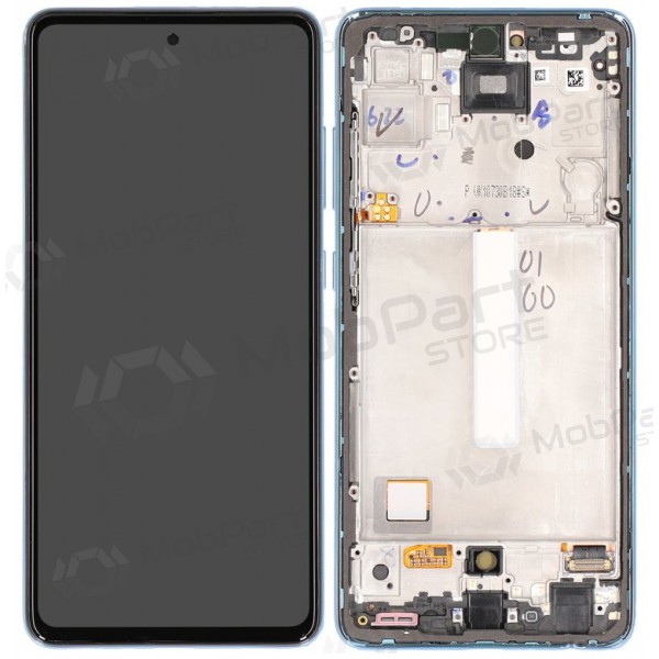 Samsung Galaxy A52 4G / A52 5G Display (Blau) (mit Rahmen) (OLED)