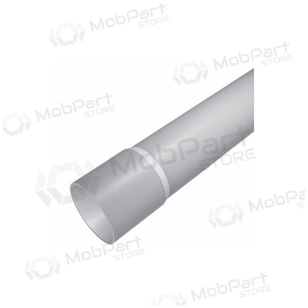 PVC vamzdis 32mm su išplatintu galu 3m (10, gray)