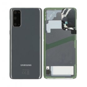 Samsung G981F / G980 Galaxy S20 Rückseite Akkudeckel Grau (Cosmic Grey) (gebraucht grade C, original)
