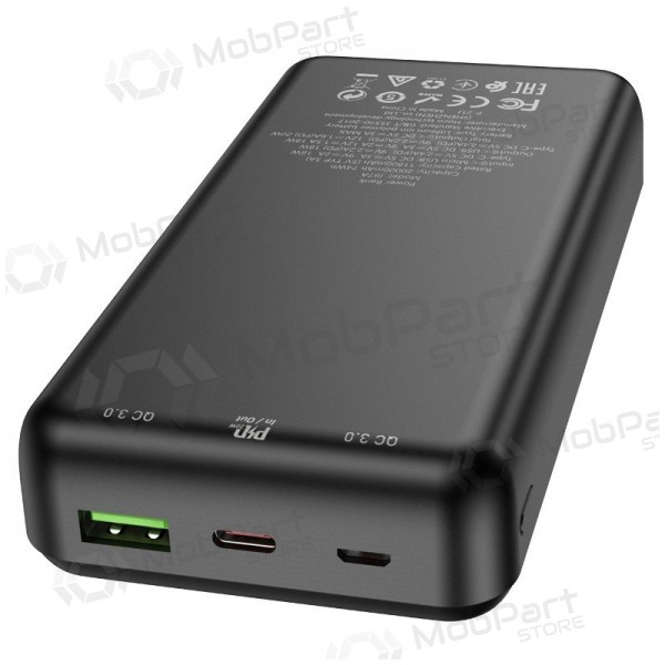 externe Batterie Power Bank Hoco J87A Type-C PD 20W+Quick Charge 3.0 20000mAh Schwarz