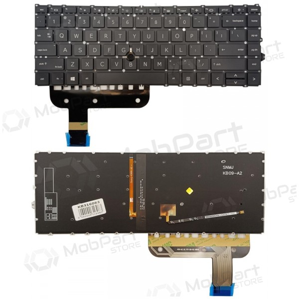 Tastatur HP EliteBook 845 G7, su pašvietimu und „trackpoint“
