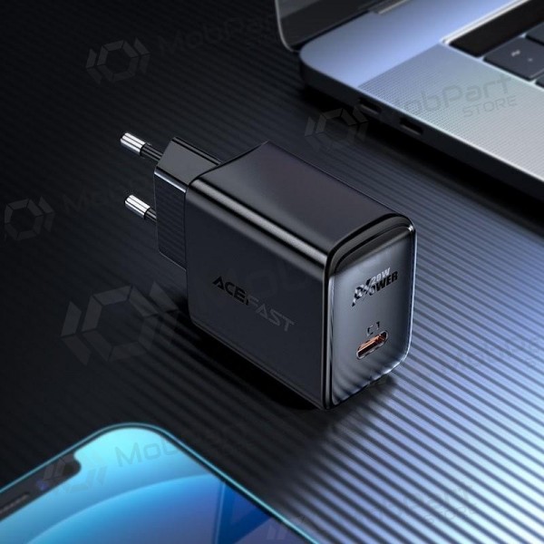 Ladegerät buitinis Acefast A1 PD20W USB-C Schwarz