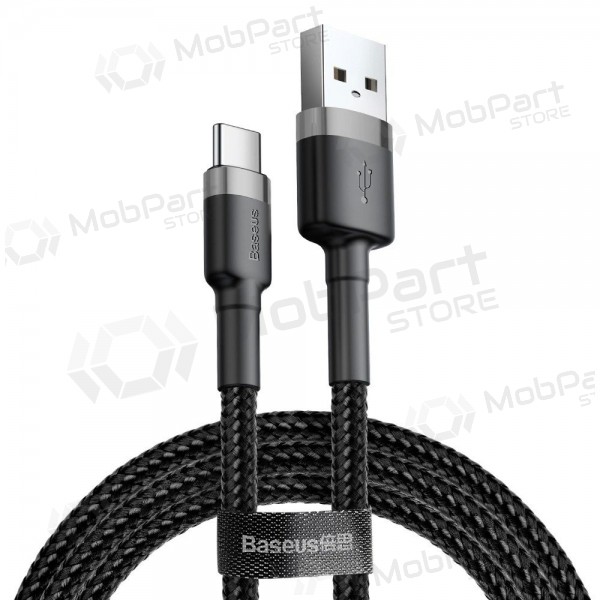 USB-C Kabel Baseus Cafule 2m 2A (Grau-Schwarz) CATKLF-CG1