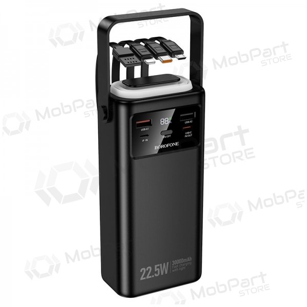 externe Batterie Power Bank Borofone BJ65 22.5W 30000mAh Schwarz