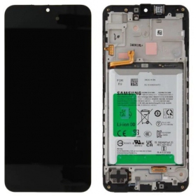 Samsung Galaxy A16 5G Display (Schwarz) (mit Rahmen und Batterie) (original)