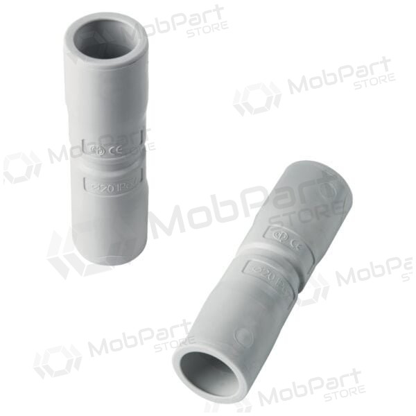 Tiesus sujungimas Elettrocanali EC74016 (D16, Grau (RAL7035), su išplatintu galu, behalogenis)