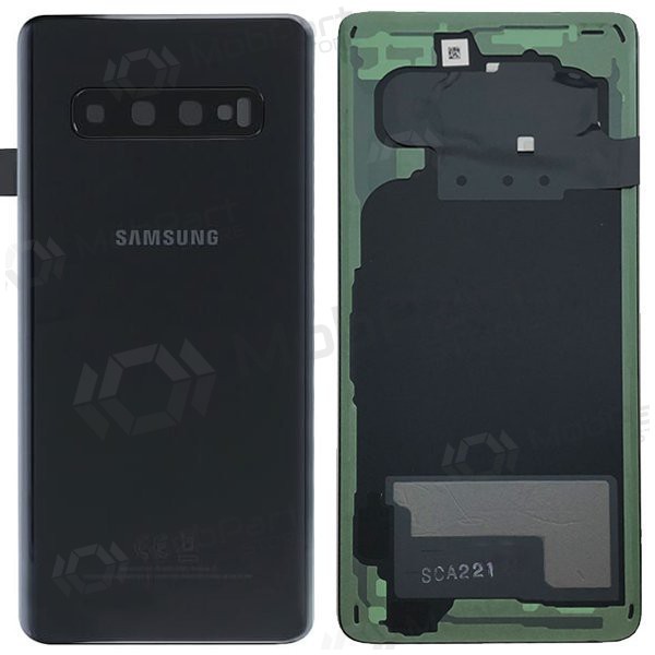 Samsung G973 Galaxy S10 Rückseite Akkudeckel Schwarz (Prism Black) (service pack) (original)