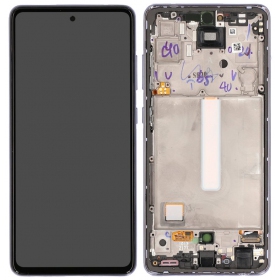 Samsung Galaxy A52 4G / A52 5G Display (Violett) (mit Rahmen) (OLED)