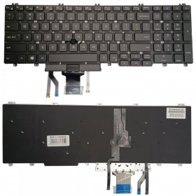 Tastatur DELL Latitude 5500, su pašvietimu und „trackpoint“