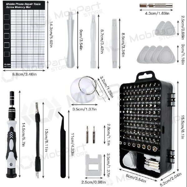 Atsuktuvų rinkinys RC-K-1310 120in1