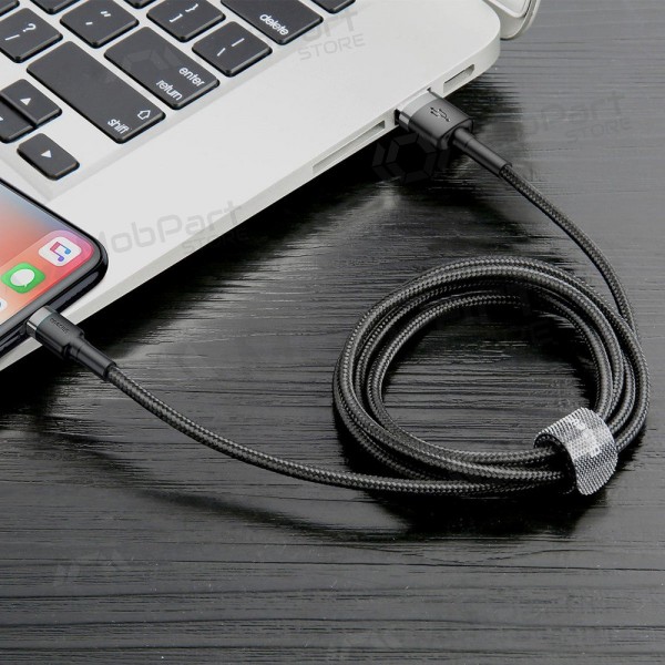 USB Kabel Baseus Cafule USB-A to Lightning 1.5A 2.0m Grau-Schwarz CALKLF-CG1