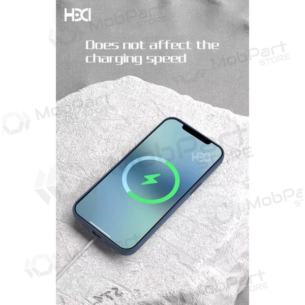 Handyhülle HDD Silicone MagSafe Case Apple iPhone 17 Pro tamsiai Grau