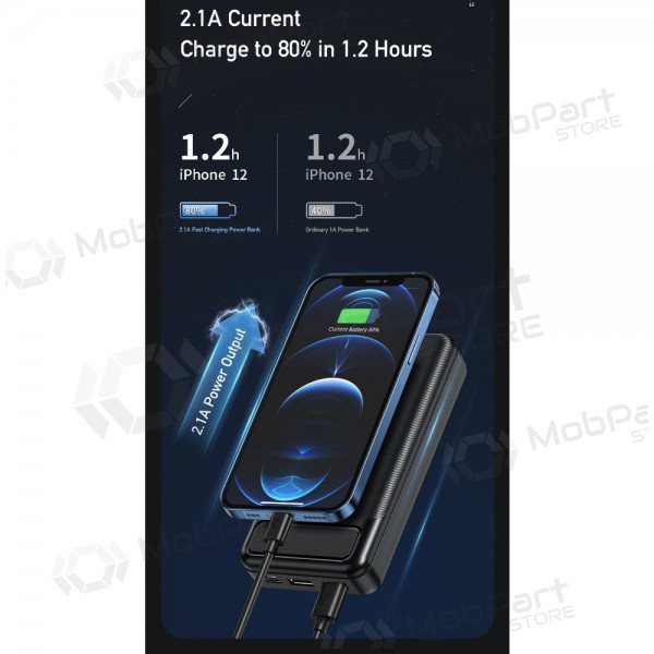 externe Batterie Power Bank Awei P6K 5V/2.1A 20000mAh Schwarz