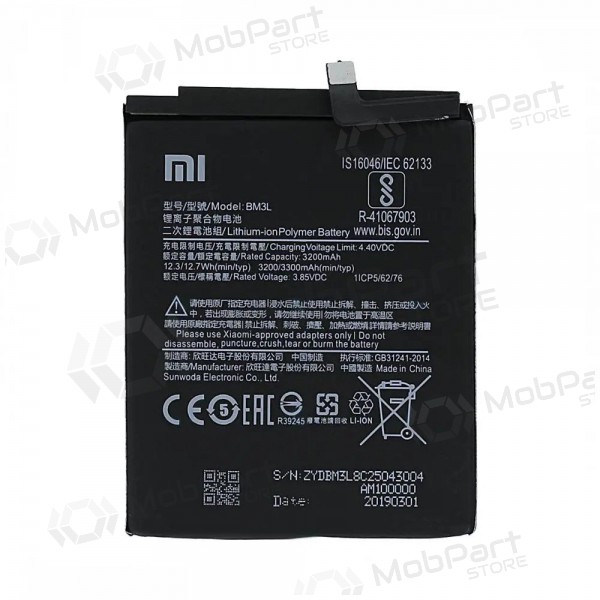 Xiaomi Mi 9 Batterie, akumuliatorius (BM3L) (original) Xiaomi Mi 9 Batterie, akumuliatorius (BM3L) (original)