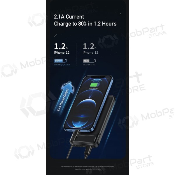 externe Batterie Power Bank Awei P5K 5V/2.1A 10000mAh Schwarz