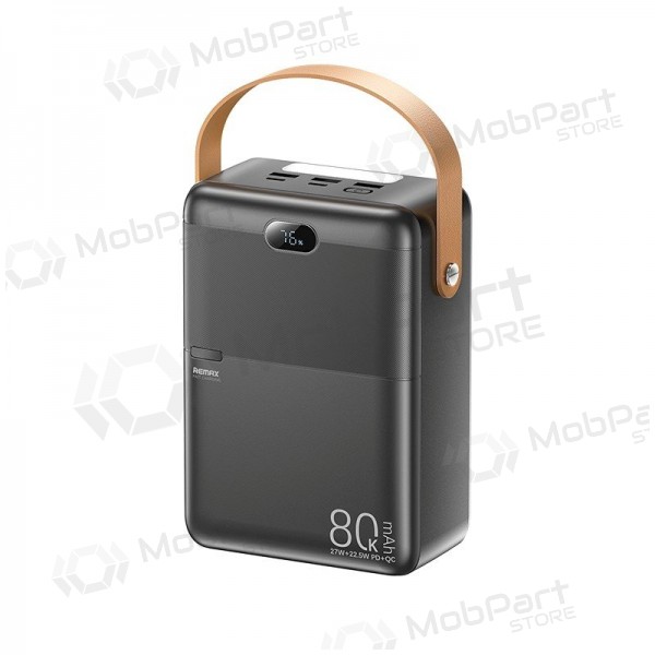 externe Batterie Power Bank Remax RPP-118 22.5W 80000mAh Schwarz